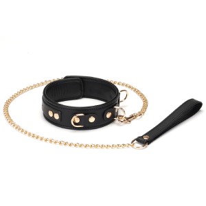 obroża z licowej skóry