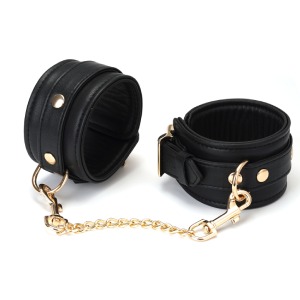 kajdanki na kostki z licowej skóry