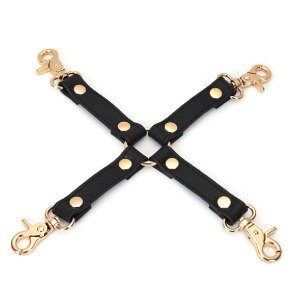 Wykwintny krzyżak z licowej skóry bydlęcej