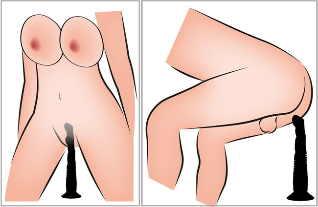 Wibrator posuwisty dla par, z odkręcana podstawką z silną przyssawką, 2 silniki, silikon długość aktywna 23 cm (rozciągana do 26 cm).