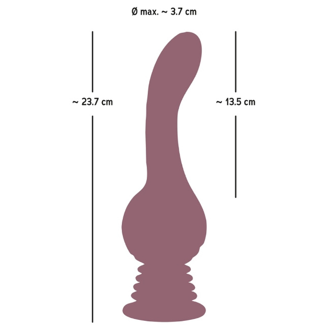 Wibrujący mocarz – ultrasilny wibrator do punktu G, z przyssawką, 23,5 cm