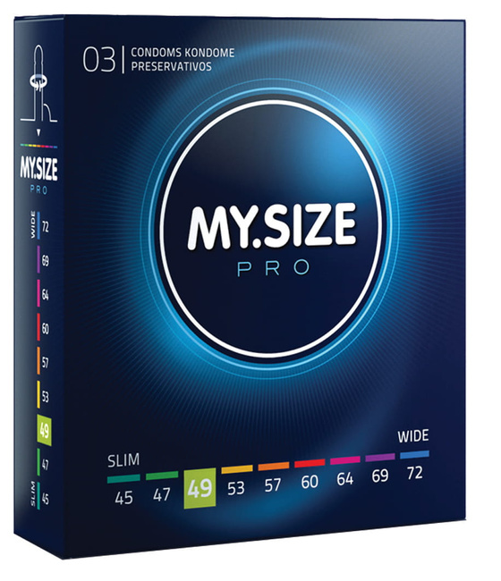 Prezerwatywy kondomy My.Size Pro rozmiar 49 3 szt