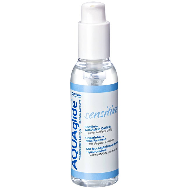 Lubrykant na bazie wody AQUAglide Sensitive 125 ml NIE CHCEMY TEGO