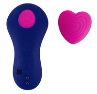 Dyskretny wibrator spacerowy do majtek z pilotem, 9 wibracji, magnetyczne mocowanie w kształcie serca