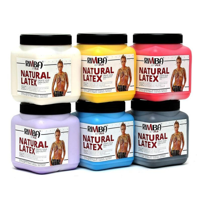 Lateksowa farba do ciała, czarna 500 ml, odporna na wilgoć, bezpieczna dla skóry, bez AZO