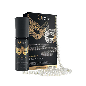 Zestaw Perełki Rozkoszy + żel do masażu