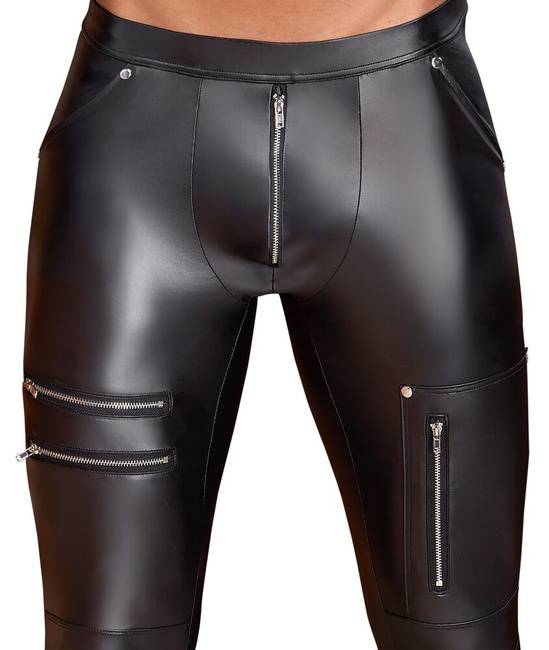 Joggery męskie, fetish joggers, wetlook pants, spodnie wąskie, dopasowane skinny, z zamkami w nogawkach