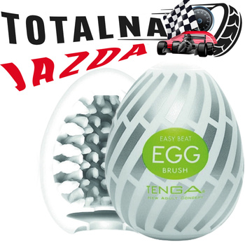 Totalna jazda- masturbator jajko Tenga EGG Brush o wewnetrznej powierzchni w kształcie szczoteczki, seria New Standard (REGULAR)