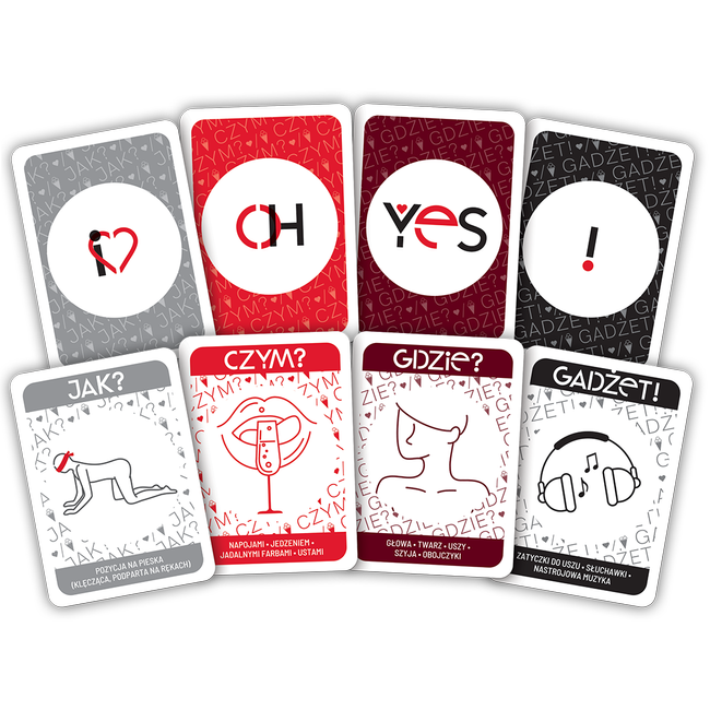 Karciana gra erotyczna dla par OH YES! RED seks randka prezent