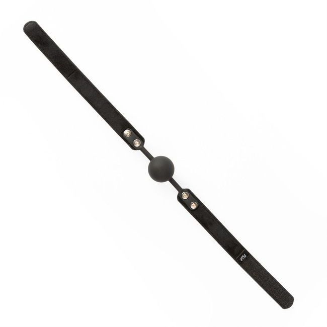 Miękki silikonowy pasek z knebelem kulkowym SEI MIO, soft BDSM, bondage