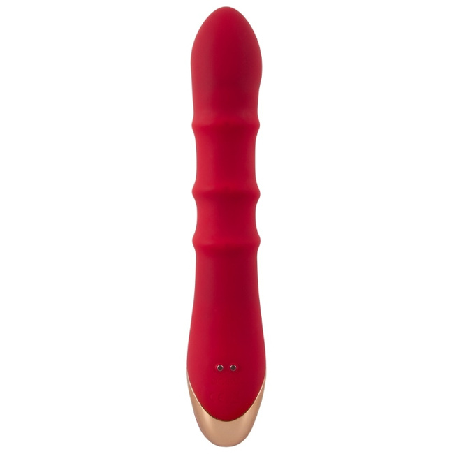 Wibrator z wirującą spiralą rozkoszy i króliczkiem do łechtaczki, bardzo silne wibracje, 23,7 cm, silikon 