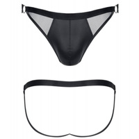Stringi z otwartym tyłem ( jockstrap ) z efektem push-up powiększającym penisa