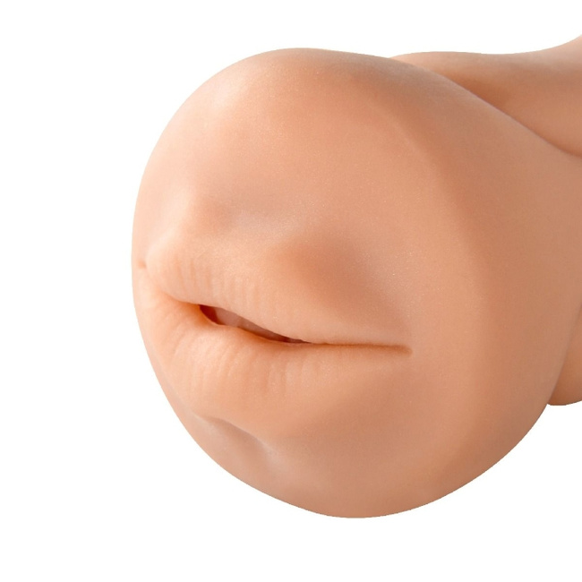 Cipka i usta urzędniczki Nicoli, dwustronny masturbator anatomiczny