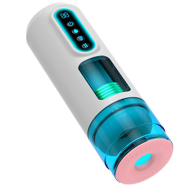 Masturbator premium, 9 trybów wibracji, posuwistości, ssania. Funkcja ogrzewania, długość 28 cm.