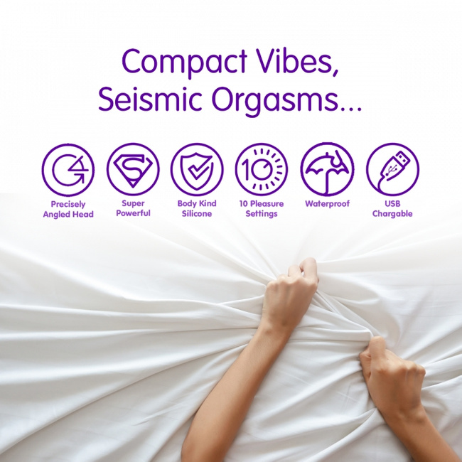 Wygięty mięciutki wibrator do punktu G, elastyczny, silikonowy, 10 trybów pracy, 12,2 cm