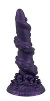 Kraken dick. Fantasy dildo jak zwinięta ośmiornica. Silna przyssawka. Dł. 20,2 cm, wkładane 17 cm, Ø 4,6 cm
