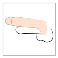 Męski strapon z ringiem erekcyjnym dildo realistyczne podwójna penetracja we dwoje 16cm wodoodporny