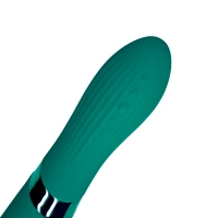 Dwustronna wibrująca różdżka, wibrator wand z wibrującą główką i wibrujące dildo z drugiej strony, 24 cm