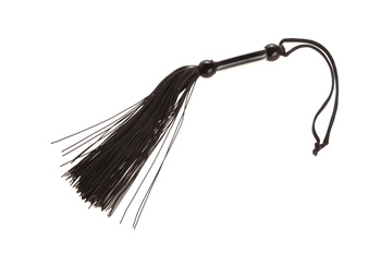 Pejcz silikonowy czarny 25,5 cm