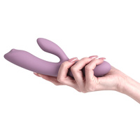 Wibrator z króliczkiem do łechtaczki, sterowany aplikacją, smartfonem, 18 cm, silikon, wodoodporny