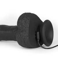 Super realistyczne wibrujące i posuwiste dildo sterowane aplikacją z funkcją grzania 22 cm