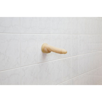 Posuwisto-rotujące dildo z przyssawką, wibrator do waginy i anusa, Platinum Cured Silicon, kolor czarny, 17,8 cm / 12 cm wkładane, rozmiar średni