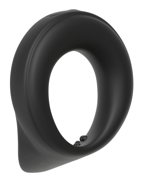 Wibrujący pierścień ring erekcyjny stymulacją jąder, 2 generatory wibracji, silikon, wodoodporny IPX7, Ø 4 cm (rozciągliwe)