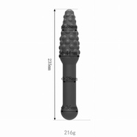 Silikonowe kropkowane dildo 23,5 cm