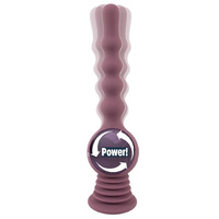 Analny siłacz – ultrasilnie wibrujące dildo kulkowe z przyssawką, 27,7 cm 