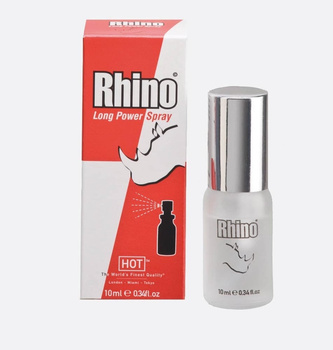 Rhino Long Power Spray, skuteczny sprej na wydłużanie stosunku, na erekcję, opóźnianie wytrysku, 10 ml