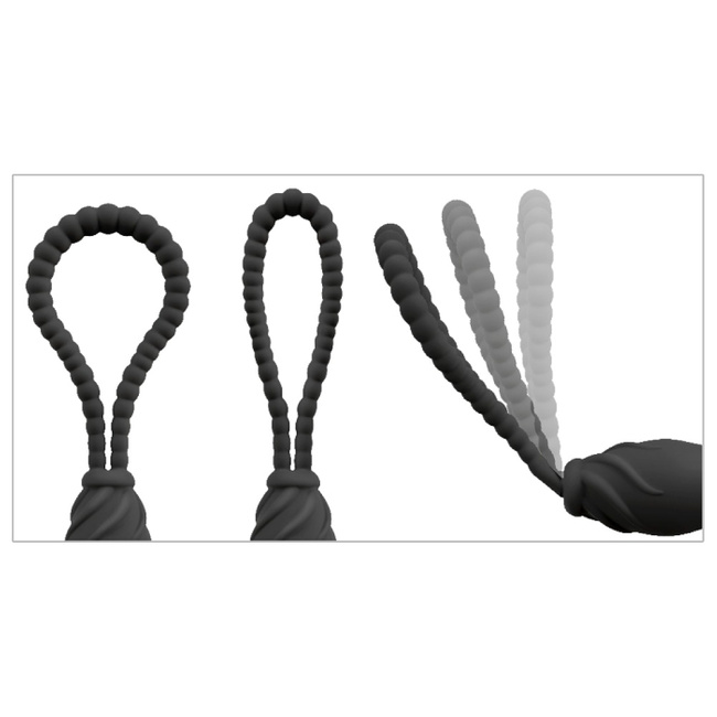 Doskonałe dopasowanie – strapon bez pasków z dającą się kształtować pętlą, dildo 11 cm, Ø max 3,2 cm