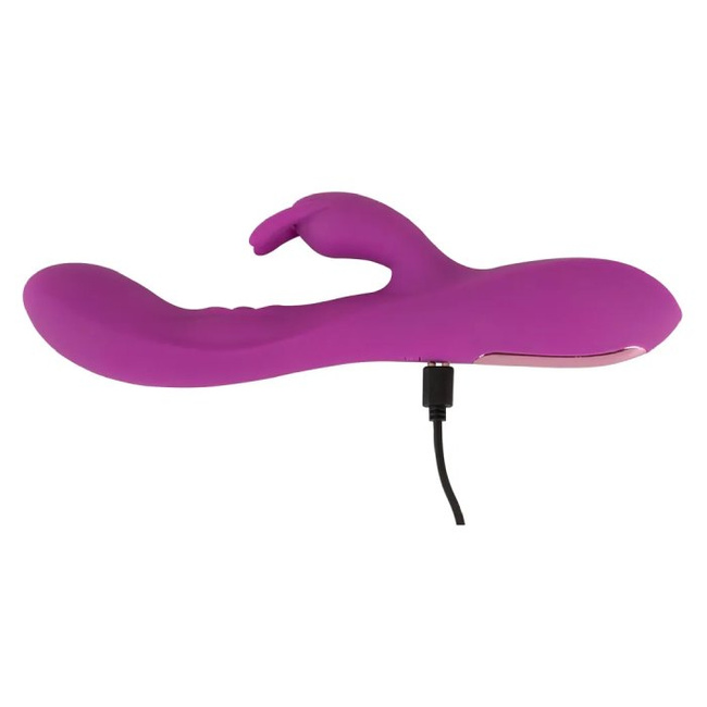 Purpurowy unikat elastyczny membranowy wibrator z króliczkiem