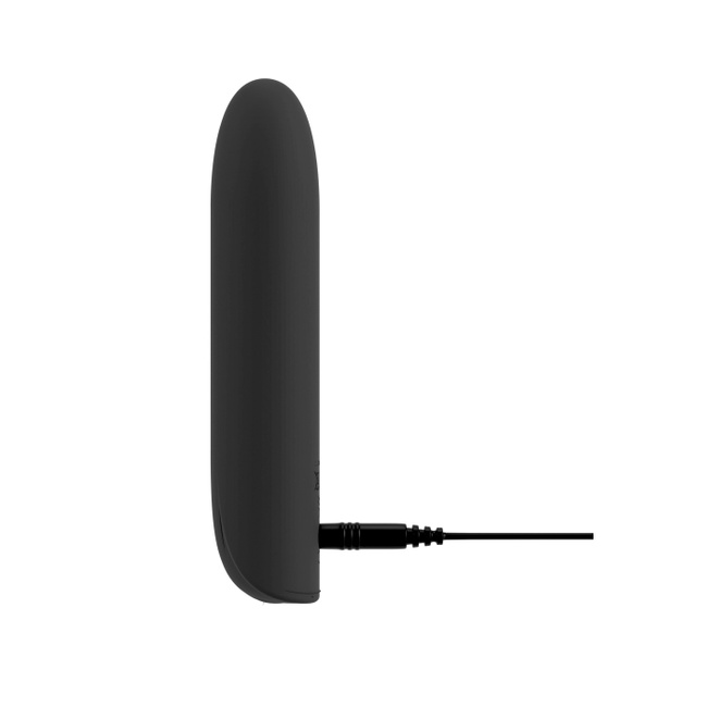 Mały śmieszek mini wibrator do torebki, super silny, wodoodporny IPX7, 12 cm, silikon, czarny