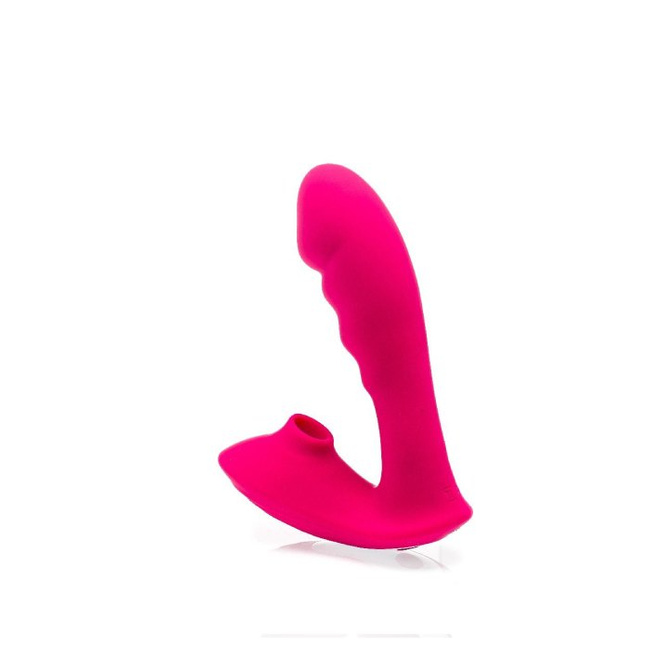 Wibrator ze ssącym masażerem łechtaczki