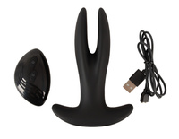 Wibrujący otwieracz pupy, dwukońcówkowy korek analny, rozwierany masażer prostaty, na pilota, wodoodporny IPX7