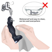 Tylne wejście - specjalnie profilowany silikonowy masażer prostaty z wygięta główka i fałdowaną powierzchnią na pilota