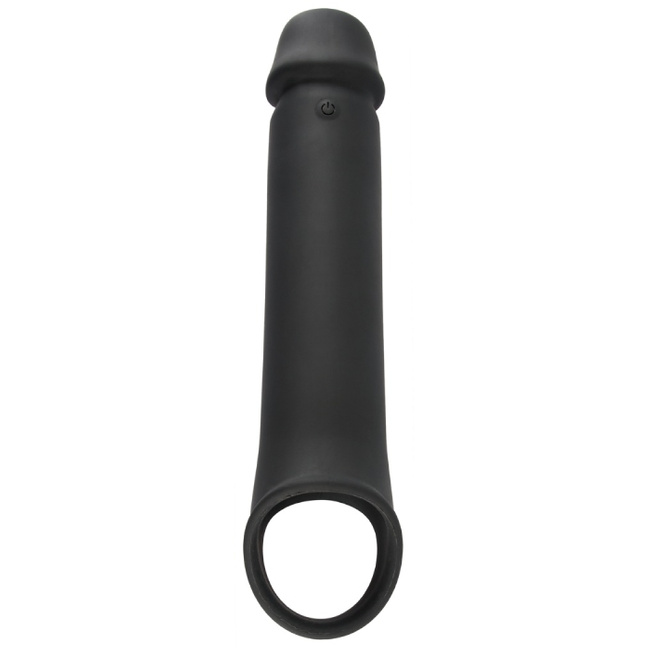 Wibrująca nakładka na penisa +8 cm z 10 trybami wibracji za pomocą bezprzewodowego pilota