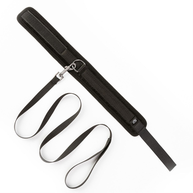 Wyściełana obroża i smycz SEI MIO, soft BDSM, bondage