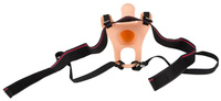 Pusty w środku strap-on z silikonu +5 cm