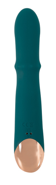 Wibrator z wędrującym pierścieniem i króliczkiem ze stymulacją pulsacyjną, 22,7 cm, silikon, 3 silniczki