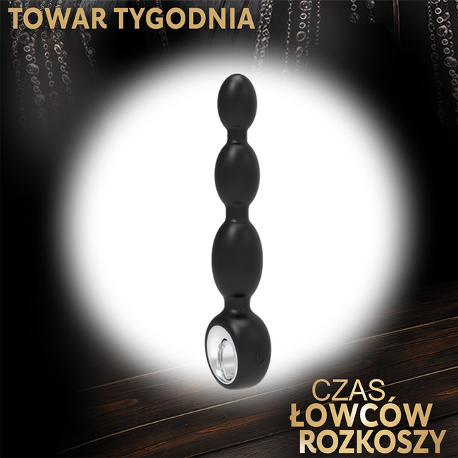 Tylne wejście - analny wibrator kulkowy bardzo elastyczny średnica max 3,6 cm