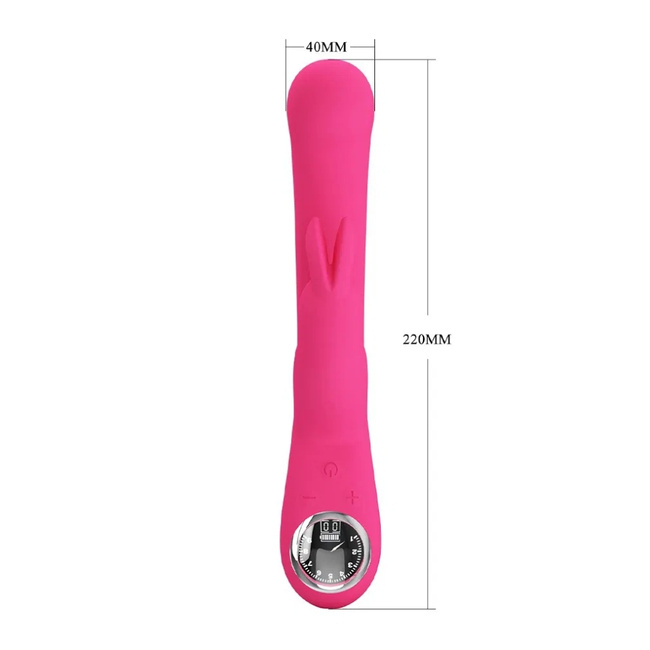 Wibrator z króliczkiem LCD