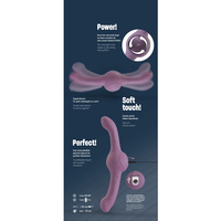 Wibrujący tytan – dildo dwustronne z ultrasilnymi wibracjami 