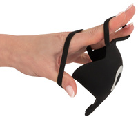 Pierścień na penisa z masażerem moszny na pilota