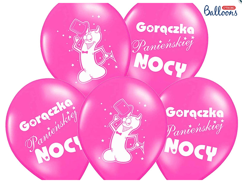 Balony 30cm Pastel Hot Pink (6szt)