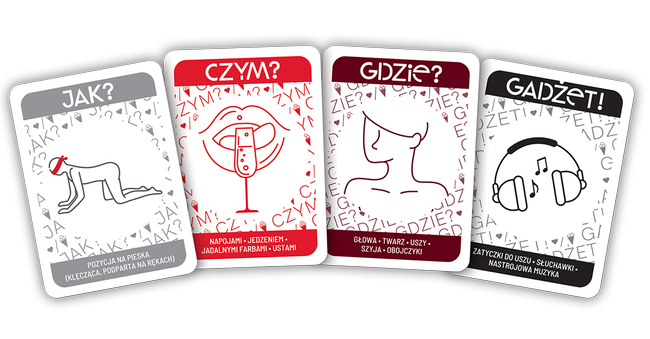 Karciana gra erotyczna dla par OH YES! RED seks randka prezent