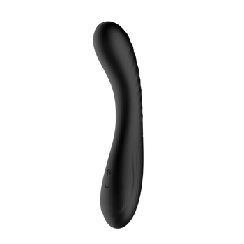 Wibrator do stymulacji punktu G, mocny, giętki, czarny, wodoodporny IPX7, 20 cm, silikon