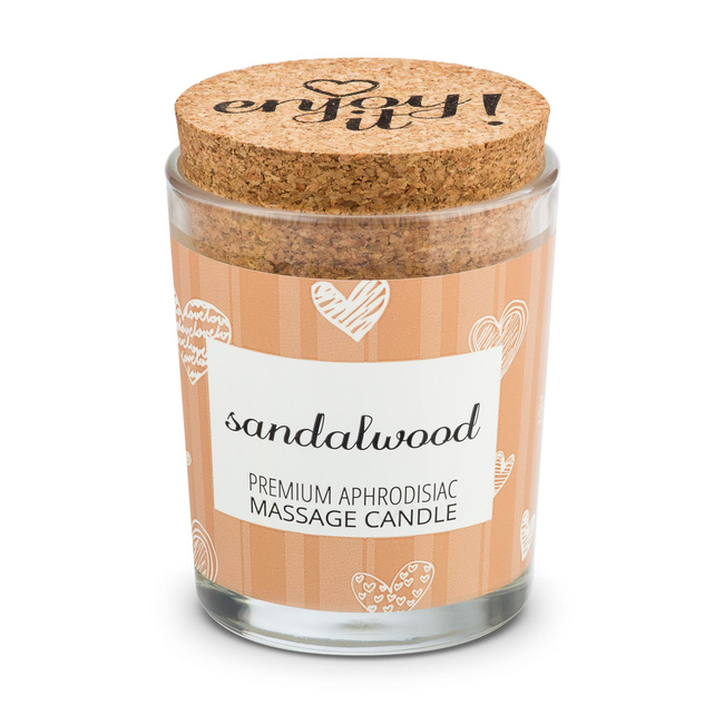 Świeca do masażu z feromonami o zapachu drzewa sandałowego  - 70ml świeczka