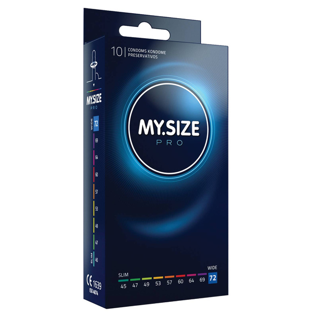 Prezerwatywy dopasowane kondomy My.Size Pro rozmiar 72 10 szt