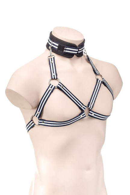 Luksusowy zestaw BDSM 9 częściowy tkany